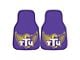 Carpet Front Floor Mats with Tennessee Tech University Logo; Purple (Universal; Some Adaptation May Be Required)