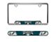 Embossed License Plate Frame with Philadelphia Eagles Logo; Green (Universal; Some Adaptation May Be Required)