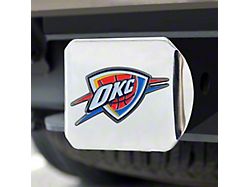 Hitch Cover with Oklahoma City Thunder Logo; Chrome (Universal; Some Adaptation May Be Required)