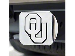 Hitch Cover with University of Oklahoma Logo; Chrome (Universal; Some Adaptation May Be Required)