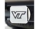 Hitch Cover with Virginia Tech Logo; Chrome (Universal; Some Adaptation May Be Required)