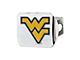 Hitch Cover with West Virginia University Logo; Chrome (Universal; Some Adaptation May Be Required)