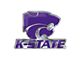 Kansas State University Embossed Emblem; Purple (Universal; Some Adaptation May Be Required)