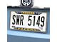 License Plate Frame with Indiana Pacers Logo; Chrome (Universal; Some Adaptation May Be Required)