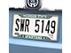 License Plate Frame with Michigan State University Logo; Chrome (Universal; Some Adaptation May Be Required)