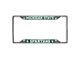 License Plate Frame with Michigan State University Logo; Chrome (Universal; Some Adaptation May Be Required)