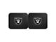 Molded Rear Floor Mats with Las Vegas Raiders Logo (Universal; Some Adaptation May Be Required)