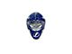 Tampa Bay Lightning Embossed Helmet Emblem; Royal (Universal; Some Adaptation May Be Required)