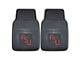 Vinyl Front Floor Mats with Florida State University Logo; Black (Universal; Some Adaptation May Be Required)