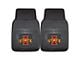 Vinyl Front Floor Mats with Iowa State University Logo; Black (Universal; Some Adaptation May Be Required)