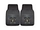 Vinyl Front Floor Mats with Vanderbilt University Logo; Black (Universal; Some Adaptation May Be Required)