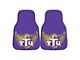 Carpet Front Floor Mats with Tennessee Tech University Logo; Purple (Universal; Some Adaptation May Be Required)