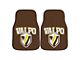 Carpet Front Floor Mats with Valparaiso University Logo; Black (Universal; Some Adaptation May Be Required)