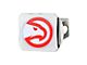 Hitch Cover with Atlanta Hawks Logo; Chrome (Universal; Some Adaptation May Be Required)