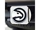 Hitch Cover with Atlanta Hawks Logo; Chrome (Universal; Some Adaptation May Be Required)