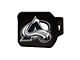 Hitch Cover with Colorado Avalanche Logo; Burgandy (Universal; Some Adaptation May Be Required)