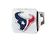 Hitch Cover with Houston Texans Logo; Blue (Universal; Some Adaptation May Be Required)