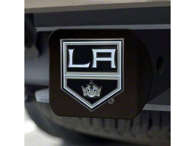 Hitch Cover with Los Angeles Kings Logo; Black (Universal; Some Adaptation May Be Required)