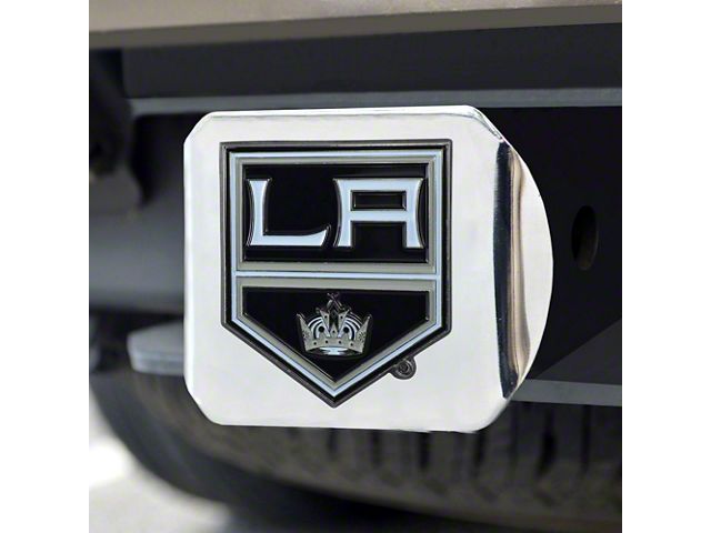 Hitch Cover with Los Angeles Kings Logo; Chrome (Universal; Some Adaptation May Be Required)