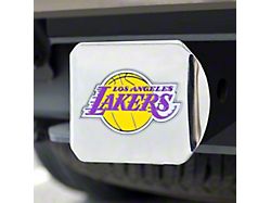 Hitch Cover with Los Angeles Lakers Logo; Chrome (Universal; Some Adaptation May Be Required)