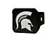 Hitch Cover with Michigan State University Logo; Green (Universal; Some Adaptation May Be Required)