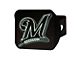 Hitch Cover with Milwaukee Brewers Logo; Black (Universal; Some Adaptation May Be Required)