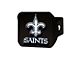 Hitch Cover with New Orleans Saints Logo; Black (Universal; Some Adaptation May Be Required)