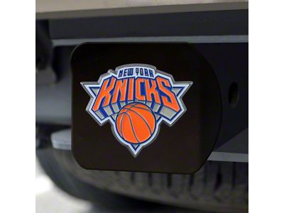 Hitch Cover with New York Knicks Logo; Blue (Universal; Some Adaptation May Be Required)