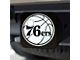 Hitch Cover with Philadelphia 76ers Logo; Black (Universal; Some Adaptation May Be Required)