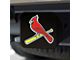 Hitch Cover with St. Louis Cardinals Logo; Black (Universal; Some Adaptation May Be Required)