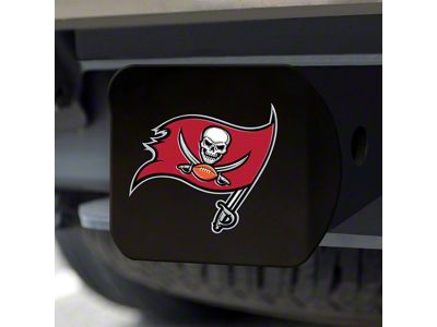 Hitch Cover with Tampa Bay Buccaneers Logo; Red (Universal; Some Adaptation May Be Required)