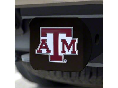 Hitch Cover with Texas A&M University Logo; Maroon (Universal; Some Adaptation May Be Required)