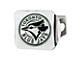 Hitch Cover with Toronto Blue Jays Logo; Chrome (Universal; Some Adaptation May Be Required)