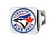 Hitch Cover with Toronto Blue Jays Logo; Chrome (Universal; Some Adaptation May Be Required)