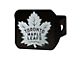 Hitch Cover with Toronto Maple Leafs Logo; Black (Universal; Some Adaptation May Be Required)