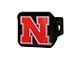 Hitch Cover with University of Nebraska Logo; Red (Universal; Some Adaptation May Be Required)