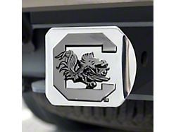 Hitch Cover with University of South Carolina Logo; Chrome (Universal; Some Adaptation May Be Required)