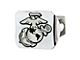 Hitch Cover with U.S. Marines Logo; Chrome (Universal; Some Adaptation May Be Required)