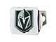 Hitch Cover with Vegas Golden Knights Logo; Chrome (Universal; Some Adaptation May Be Required)