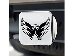 Hitch Cover with Washington Capitals Logo; Chrome (Universal; Some Adaptation May Be Required)