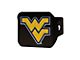 Hitch Cover with West Virginia University Logo; Navy (Universal; Some Adaptation May Be Required)