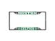 License Plate Frame with Boston Celtics Logo; Chrome (Universal; Some Adaptation May Be Required)