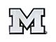 University of Michigan Emblem; Chrome (Universal; Some Adaptation May Be Required)