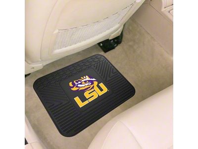 Utility Mat with LSU Logo; Black (Universal; Some Adaptation May Be Required)