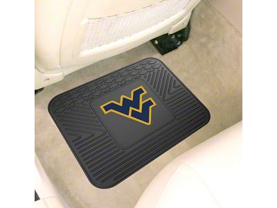 Utility Mat with West Virginia University Logo; Black (Universal; Some Adaptation May Be Required)