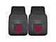 Vinyl Front Floor Mats with Indiana University Logo; Black (Universal; Some Adaptation May Be Required)