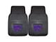 Vinyl Front Floor Mats with Kansas State University Logo; Black (Universal; Some Adaptation May Be Required)