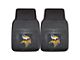 Vinyl Front Floor Mats with Minnesota Vikings Logo; Black (Universal; Some Adaptation May Be Required)