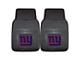 Vinyl Front Floor Mats with New York Giants Logo; Black (Universal; Some Adaptation May Be Required)