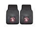 Vinyl Front Floor Mats with University of South Dakota Logo; Black (Universal; Some Adaptation May Be Required)